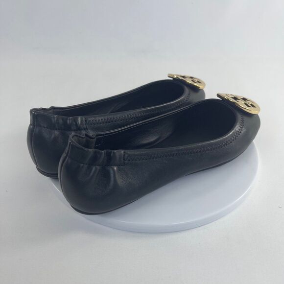 TORY BURCH MINNIE TRAVEL BALLET WITH METAL | Women's 5M | NEW - Picture 4 of 11